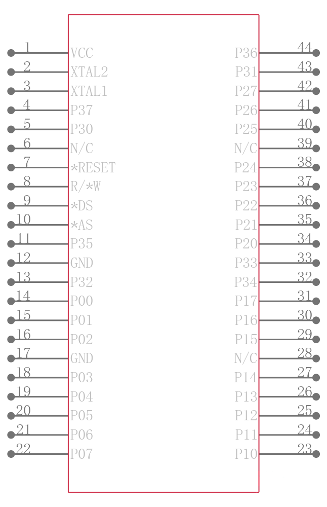 Z86C9116VSC引脚图
