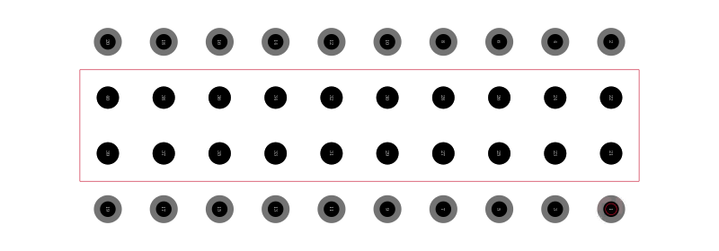 BCS-110-L-D-PE-BE封装焊盘图