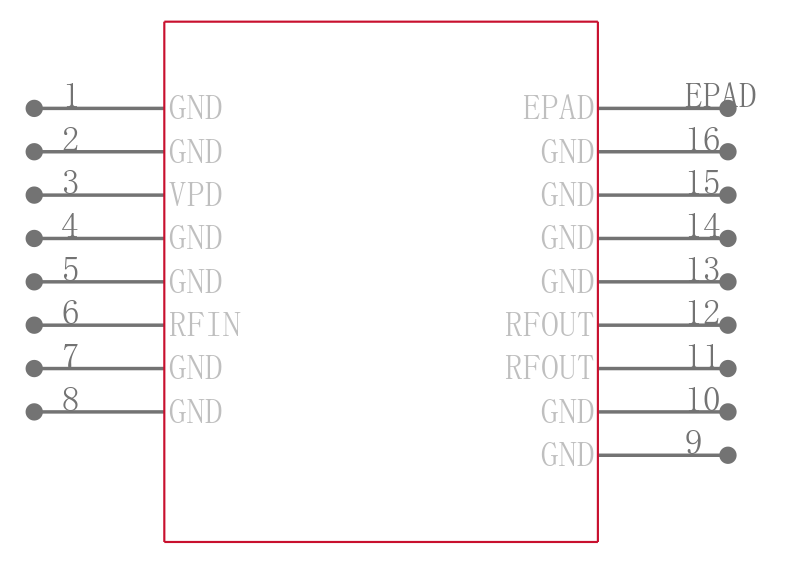 111041-HMC452QS16G引脚图