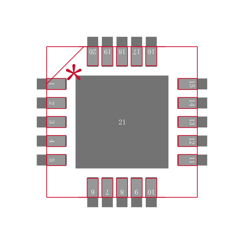 BQ24003RGWRG4封装焊盘图