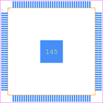 10M08SAE144I7G封装焊盘图