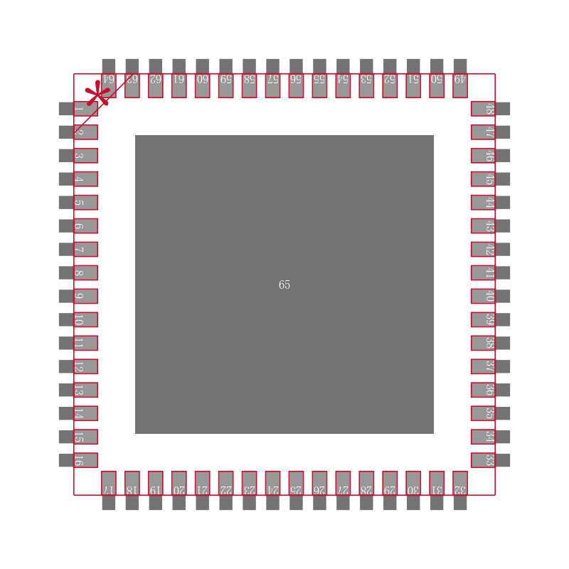 AD9520-0BCPZ-REEL7封装焊盘图