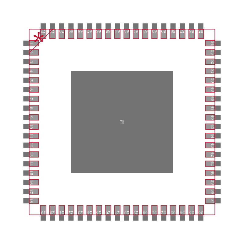 AD9523BCPZ-REEL7封装焊盘图
