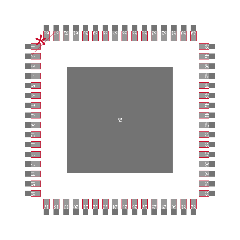 AD9549ABCPZ-REEL7封装焊盘图