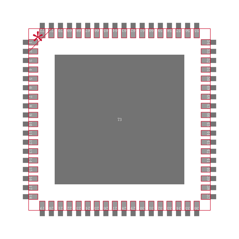 AD9554BCPZ-REEL封装焊盘图