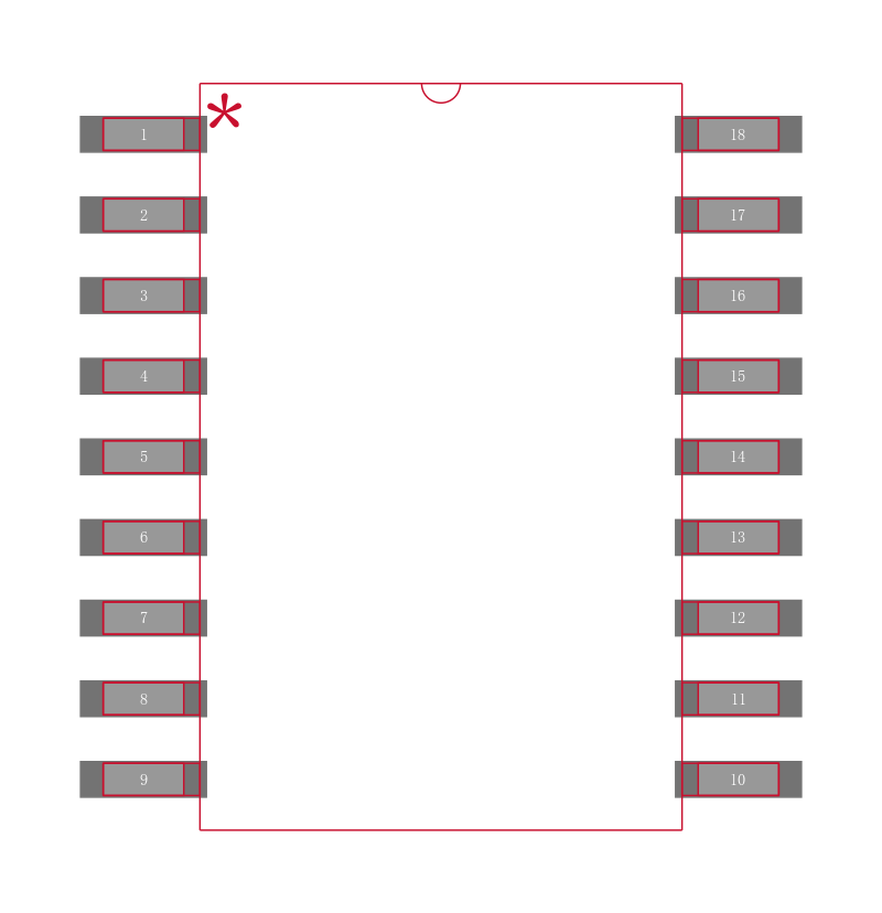 ADG529AKRW-REEL封装焊盘图