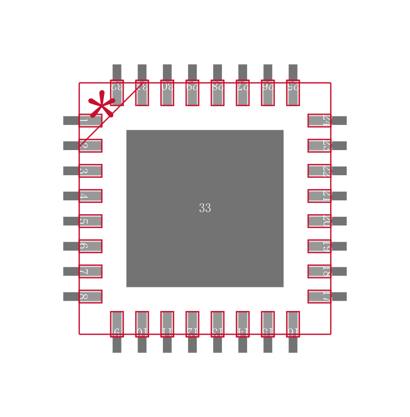 ADN2804ACPZ-RL7封装焊盘图