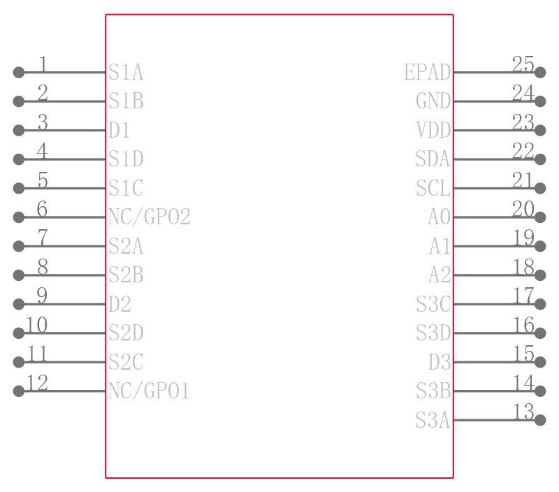 ADG792GBCPZ-REEL引脚图