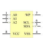 24LC16B-I/SN引脚图