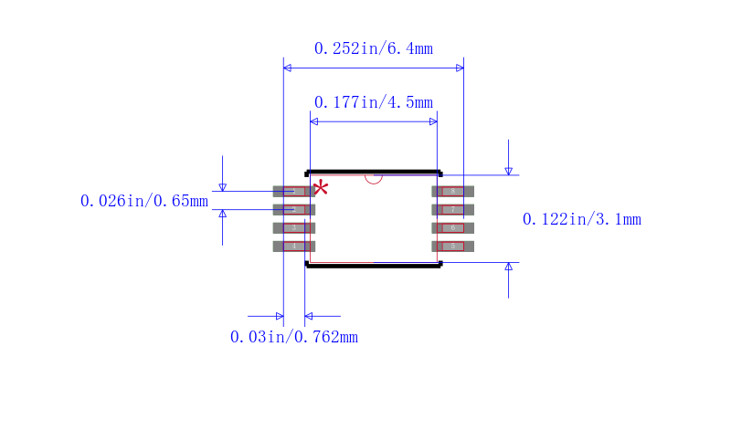 24LC16BHT-I/ST封装图