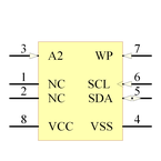 24AA256-I/MS引脚图