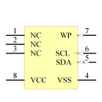 24LC08BT-I/SN引脚图