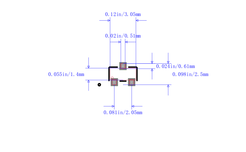 BZX84B4V3-7-F封装图