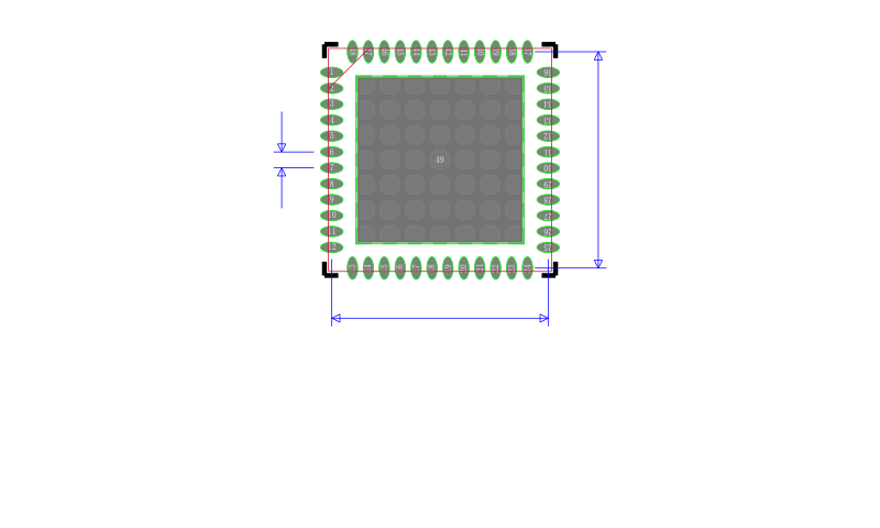 CC1310F128RGZT封装图