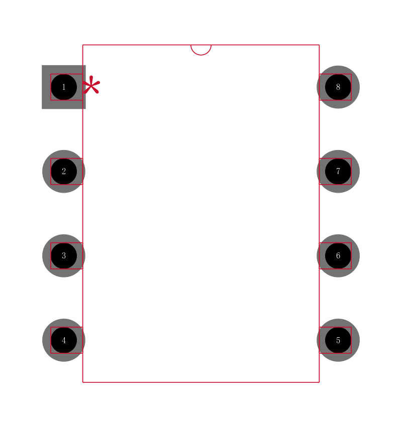 CAT93C46LI-G封装焊盘图