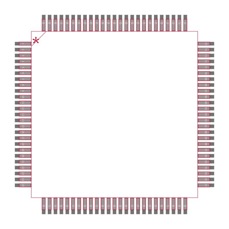 CS8900A-IQ3Z封装焊盘图