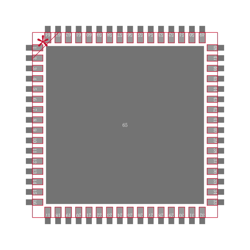 AD9640ABCPZRL7-80封装焊盘图