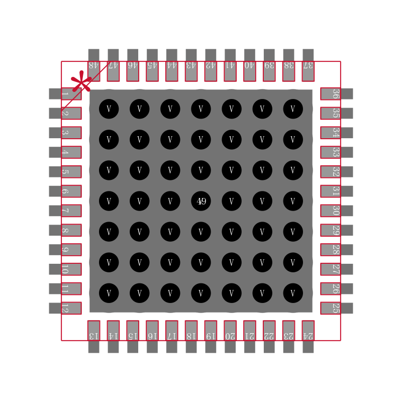 ADC32J44IRGZ25封装焊盘图