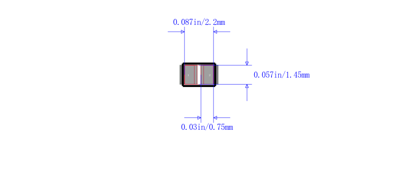 C0805C332K5RACAUTO封装图