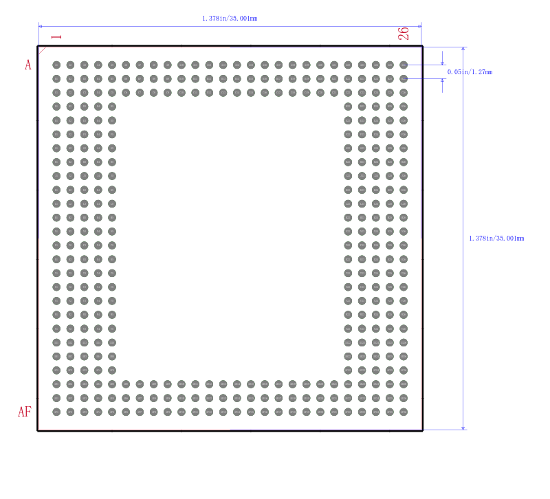 EP20K200EBC356-2N封装图