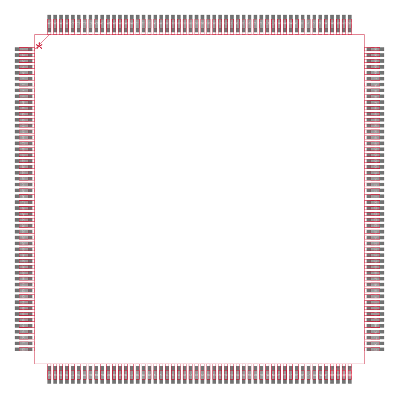 EP20K160EQC208-2封装焊盘图