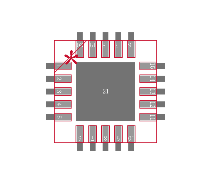 C8051F801-GM封装焊盘图