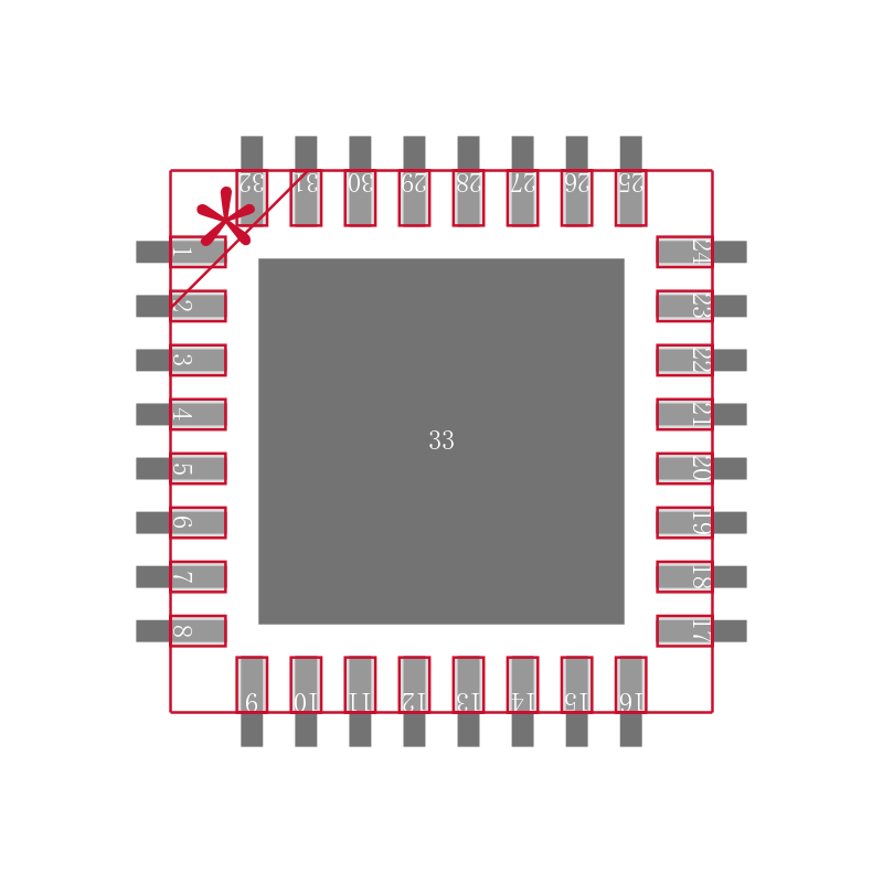 CS42L51-DNZR封装焊盘图