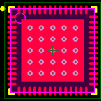 CY7C65620-56LFXAT封装焊盘图