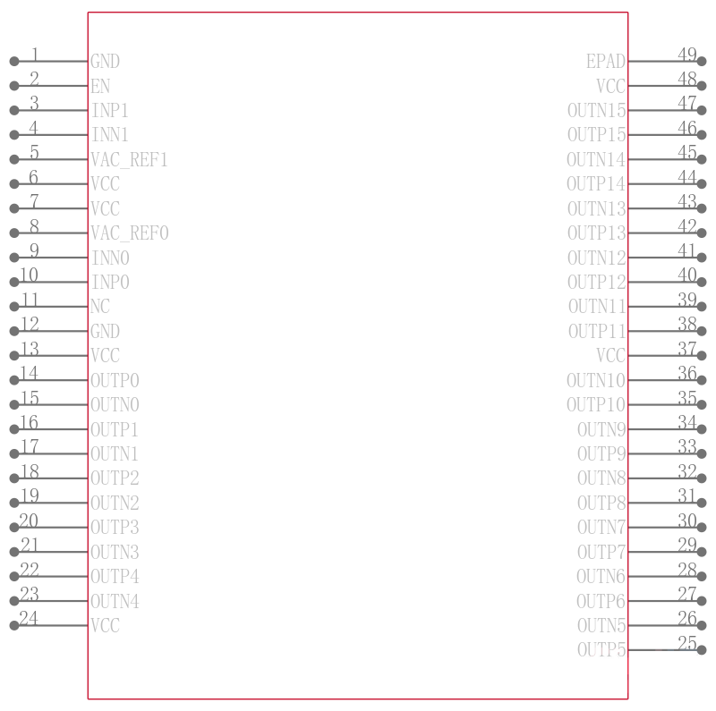 CDCLVD2108RGZR引脚图