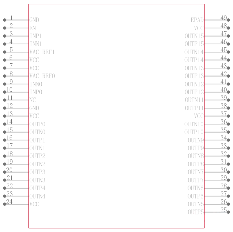 CDCLVD2108RGZT引脚图