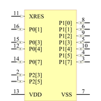 CY8C20236A-24LKXI引脚图