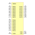 CY8C21534-24PVXI引脚图