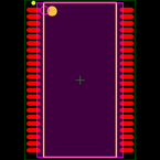 IS62WV25616DBLL-45TLI封装焊盘图