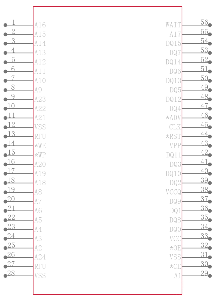 JS28F256P30BFE引脚图