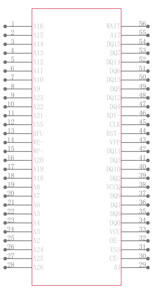 JS28F512P30EFA引脚图