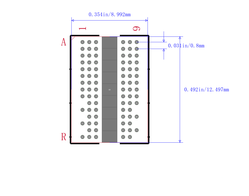 MT47H128M16RT-25E:C TR封装图