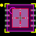 LM5001SD/NOPB封装焊盘图