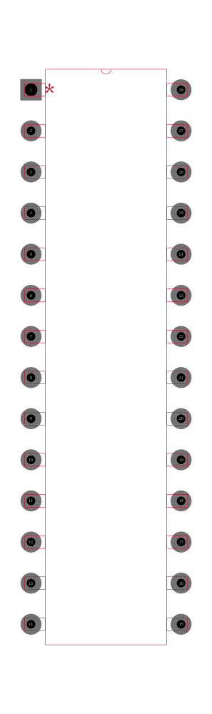 LTC1597-1BCN封装焊盘图