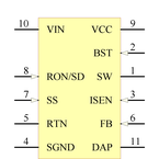 LM5010ASD/NOPB引脚图