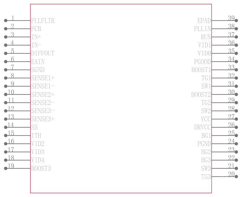 LTC3733CUHF-1#TR引脚图