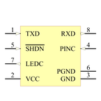 MAX3120CSA+引脚图
