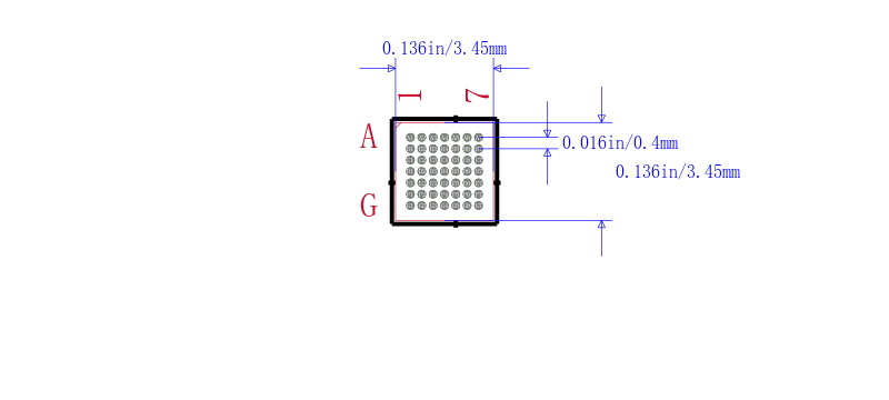 MSP430F2330IYFFR封装图