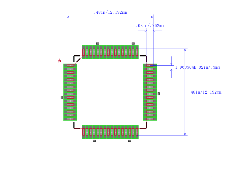 MSP430F2618TPM封装图