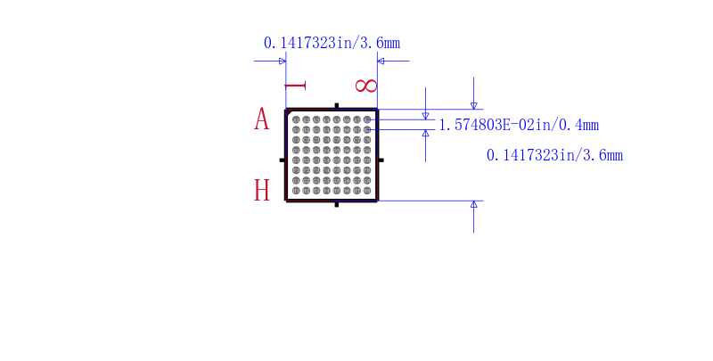 MSP430F5528IYFFR封装图