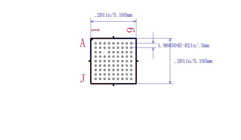 MSP430F5528IZQE封装图