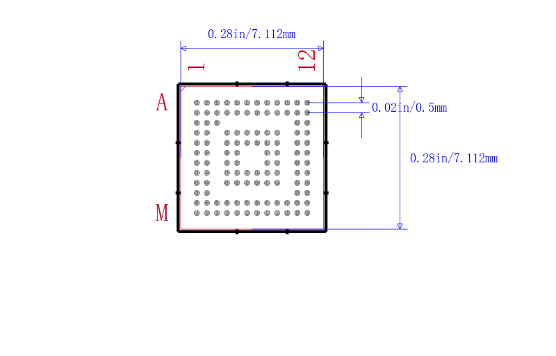 MSP430F5631IZQWT封装图