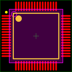 MSP430F148IPM封装焊盘图