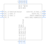 MSP430G2211IRSA16R引脚图
