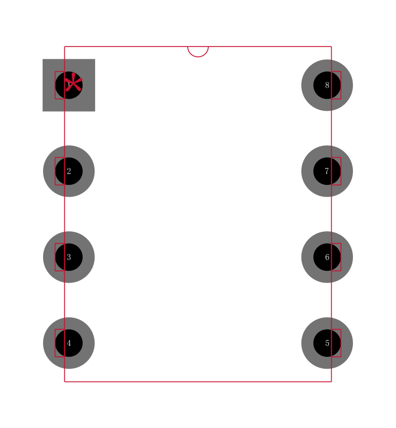 MAX295EPA+封装焊盘图