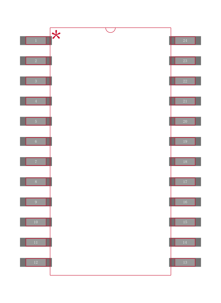 MX7824KCWG封装焊盘图